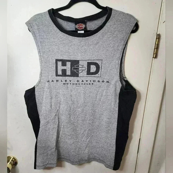 Harley-Davidson Men's Size Large Sleeveless Top Made In USA - Picture 1 of 7